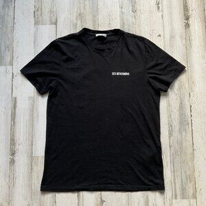 Les Benjamins Mens Size Large Short Sleeve Black Cotton Tee